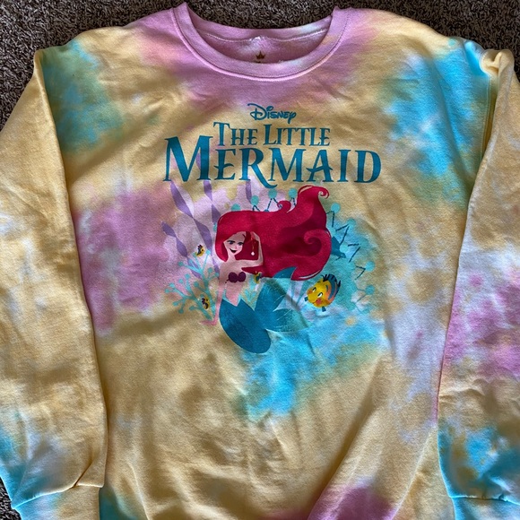 tie dye little mermaid shirt